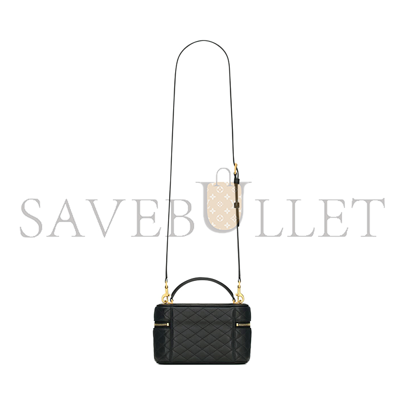 YSL GABY VANITY BAG IN QUILTED PATENT LEATHER 7667311EL071000 (18*11*6.5cm)